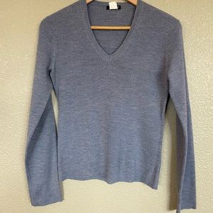 J Crew 100% Merino Wool V neck sweater